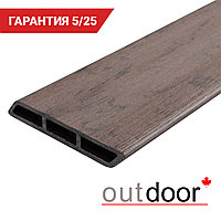 Доска заборная Ромбус ДПК Outdoor 122*22*3000 мм. браш коричневая микс