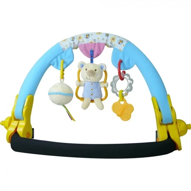 Дуга на коляску Biba Toys Малышки Мишки голубой/розовый с игрушками QB395 - фото 1 - id-p221148932