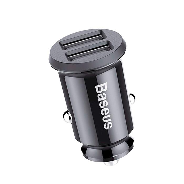 Автомобильное зарядное устройство Baseus Grain Dual-USB Car Charger / CCALL-ML01 - фото 1 - id-p221150080