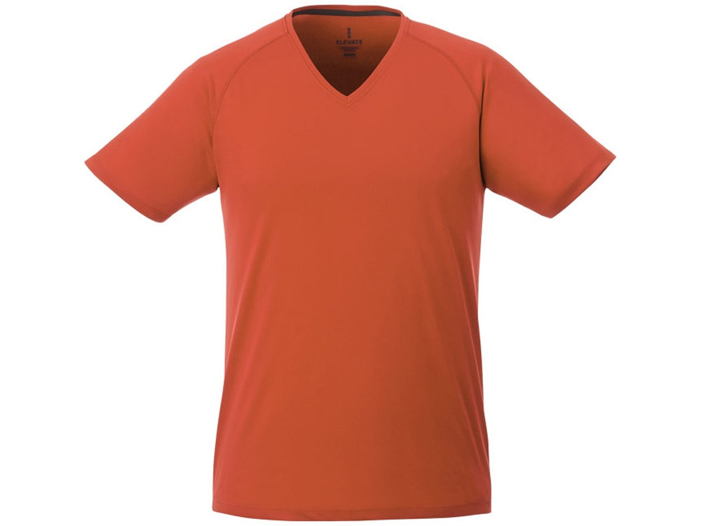 Модная мужская футболка Amery с коротким рукавом и V-образным вырезом, оранжевый - фото 2 - id-p221150330