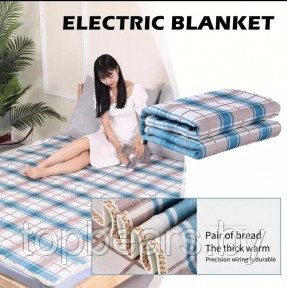 Электроодеяло с подогревом Electric Under blanket 1500mm x 1200 mm (2 режима обогрева, пульт управления) - фото 1 - id-p221151095