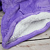 Двухсторонний плед - халат - толстовка с капюшоном Huggle Hoodie Сине-фиолетовый, фото 6