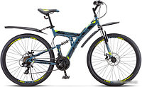Велосипед Stels Focus MD 21-sp 27.5 V010 2023 (серый/желтый)