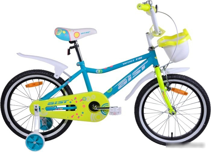 Детский велосипед AIST Wiki 18 (бирюзовый/салатовый, 2019) - фото 1 - id-p221150913