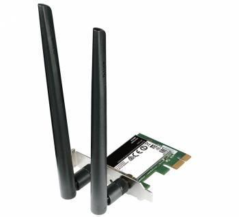 Сетевой адаптер Wi-Fi D-Link DWA-582 (OEM) DWA-582 PCI Express (ант.внеш.съем) 2ант. - фото 1 - id-p221154293