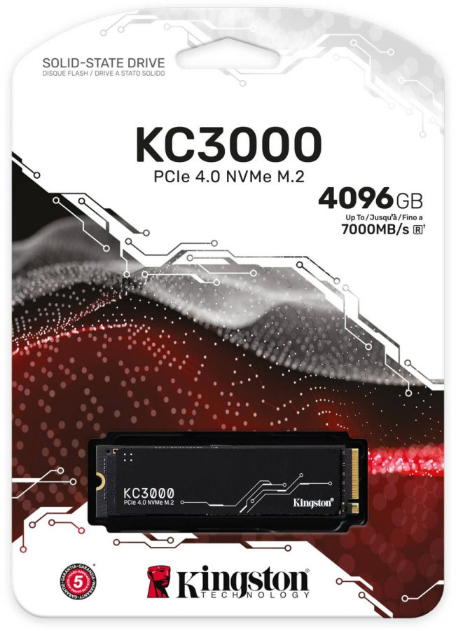 Накопитель SSD Kingston PCIe 4.0 x4 4TB SKC3000D/4096G KC3000 M.2 2280 - фото 1 - id-p221154379