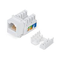 Вставка keystone Cabeus KJ-RJ45-Cat.5e-90 Keystone Jack RJ-45, категория 5e, заделка тип 110, белая