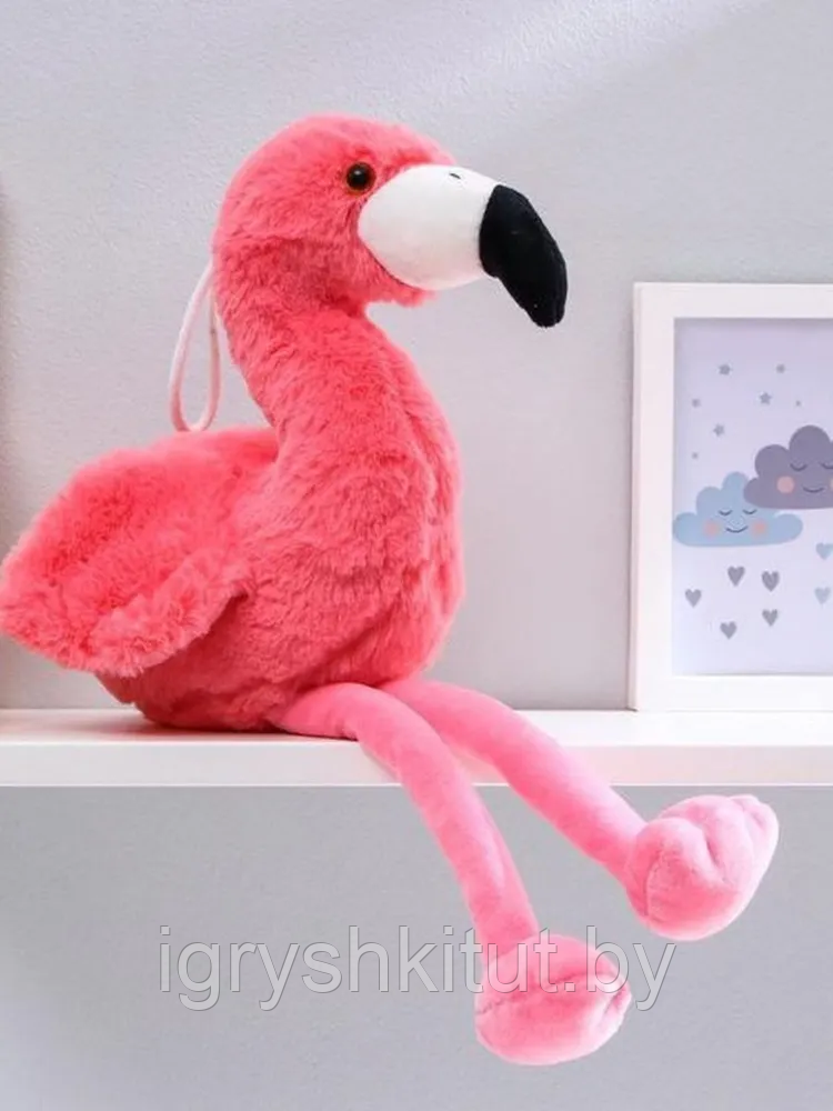 Мягкая игрушка Фламинго, 28-30 см - фото 1 - id-p221154671