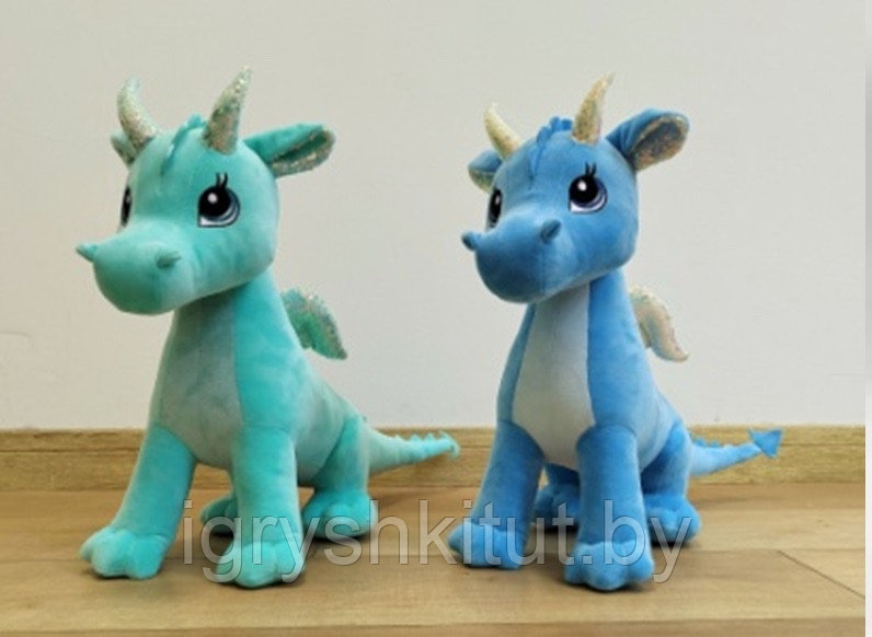 Мягкая игрушка Дракон, разные цвета, 35-40 см, СИМВОЛ 2024 - фото 1 - id-p221154673