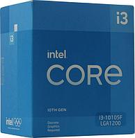 Процессор CPU Intel Core i3-10105F BOX 3.7 GHz /4core/6Mb/65W/8 GT/s LGA1200