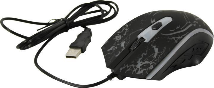 Манипулятор Defender Overmatch Gaming Mouse GM-069 (RTL) USB 4btn+Roll 52069 - фото 1 - id-p221154057