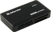 Картридер Defender Optimus 83501 USB2.0 CF/xD/MMC/RSMMC/SDHC/microSDHC/MS(/PRO/Duo/M2) Card Reader/Writer