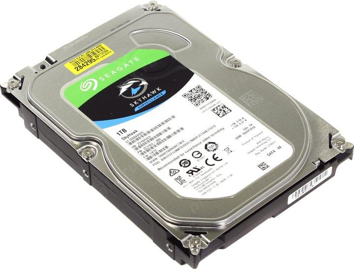 Жёсткий диск HDD 1 Tb SATA 6Gb/s Seagate SkyHawk Surveillance ST1000VX005 3.5" 64Mb