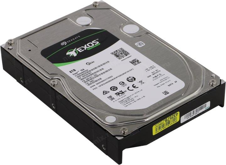 Жёсткий диск HDD 8 Tb SATA 6Gb/s Seagate Exos 7E8 ST8000NM000A 3.5" 7200rpm 256Mb - фото 1 - id-p221154140