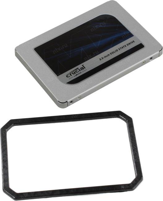 Накопитель SSD 500 Gb SATA 6Gb/s Crucial MX500 CT500MX500SSD1 2.5" 3D TLC - фото 1 - id-p221154233