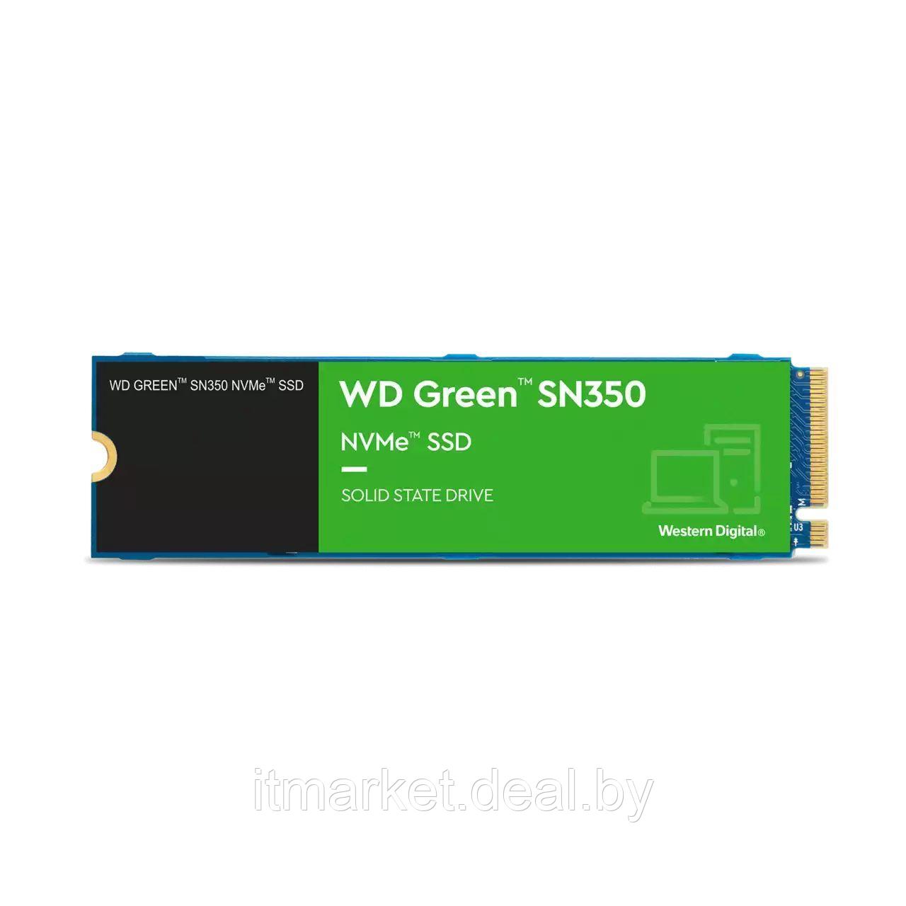 Жесткий диск SSD 240Gb Western Digital Green SN350 (WDS240G2G0C) - фото 1 - id-p221157761