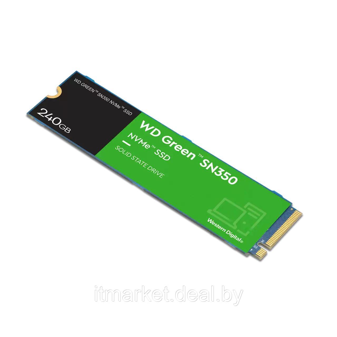 Жесткий диск SSD 240Gb Western Digital Green SN350 (WDS240G2G0C) - фото 2 - id-p221157761