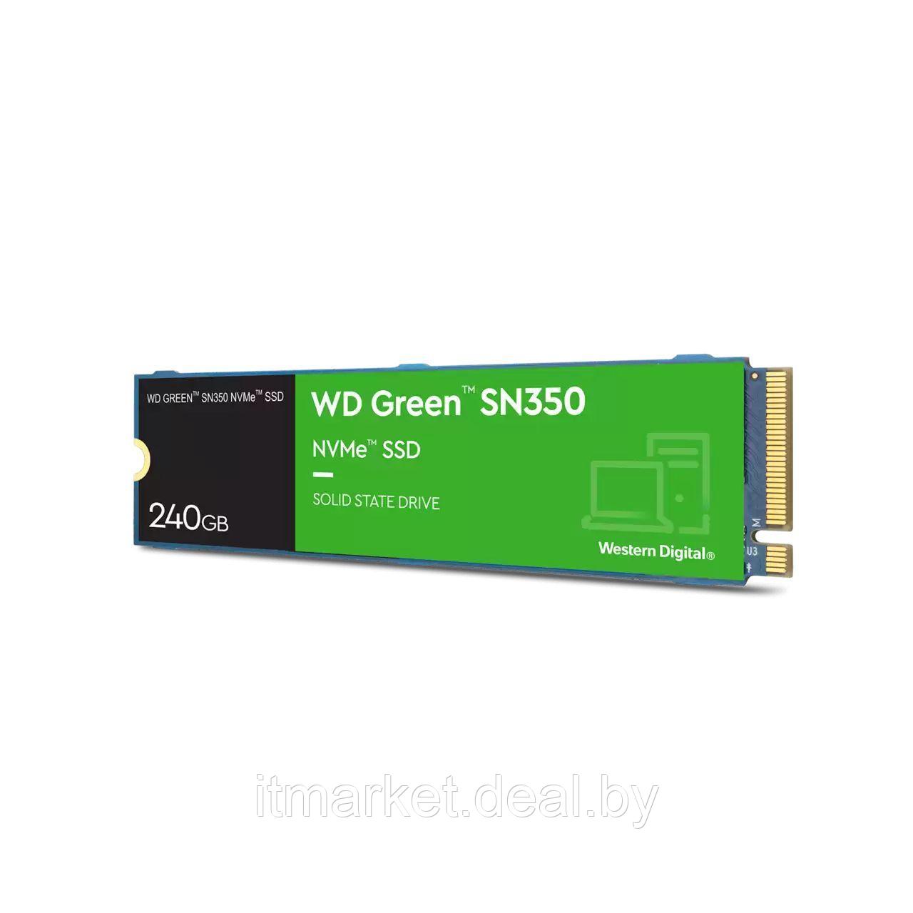 Жесткий диск SSD 240Gb Western Digital Green SN350 (WDS240G2G0C) - фото 4 - id-p221157761