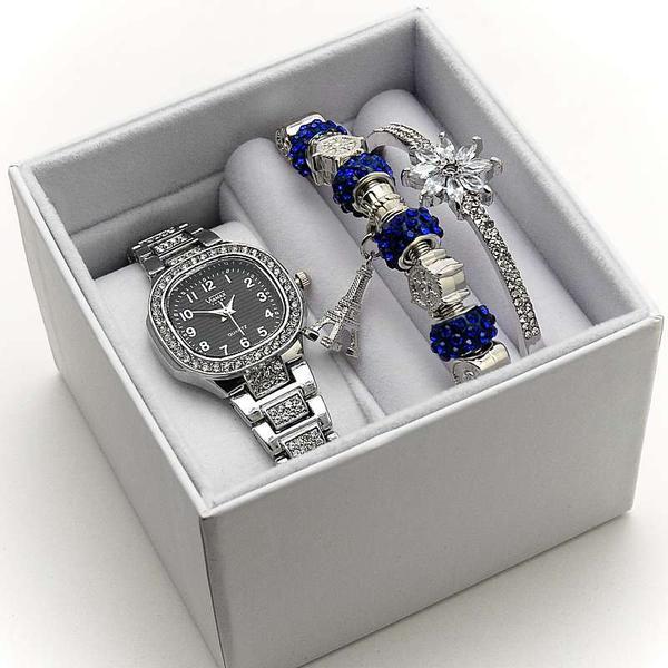 Подарочный набор. Женские часы и браслет VIAMAX 309G - фото 3 - id-p221158136
