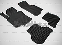 Коврики резиновые Seintex с узором сетка для салона Volkswagen Jetta V 2005-2010. Артикул 00468