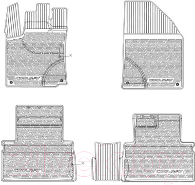 Комплект ковриков для авто Geely GAPP003SX11 - фото 3 - id-p221159079