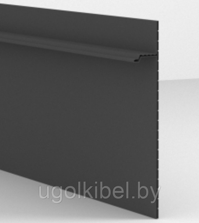 Скрытый плинтус KRAAB GIPPS 80 (Черный) 2,7м. с ЛЭД подсветкой - фото 1 - id-p221082134
