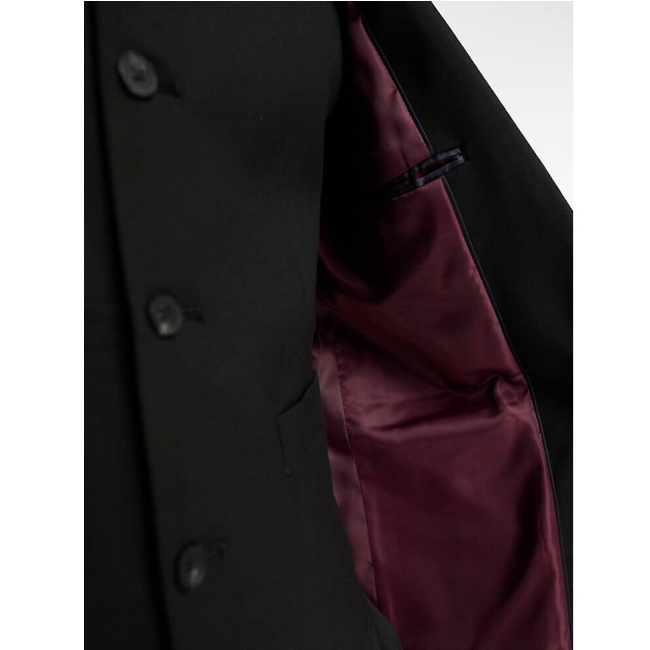 Черный узкий пиджак ASOS DESIGN Размер EU 58 - фото 3 - id-p221161318