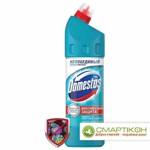 Чистящее средство 1 л, DOMESTOS (Доместос) "Свежесть Атлантики", с отбел.эффектом