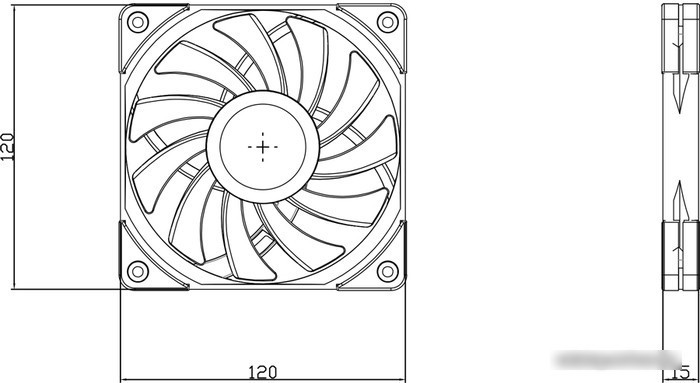 Вентилятор для корпуса Thermalright TL-B12 EXTREM - фото 2 - id-p221169521