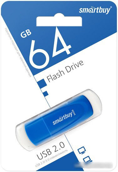 USB Flash SmartBuy Scout 64GB (синий) - фото 1 - id-p221180648