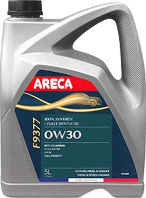 Моторное масло Areca F9377 0W30 / 052128 - фото 1 - id-p221179401