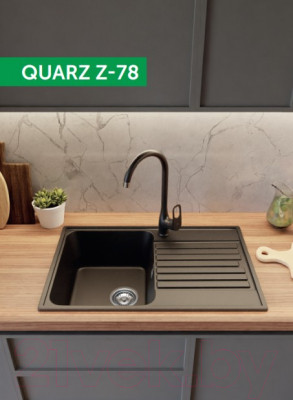 Мойка кухонная GranFest Quarz Z-78 - фото 3 - id-p221184844