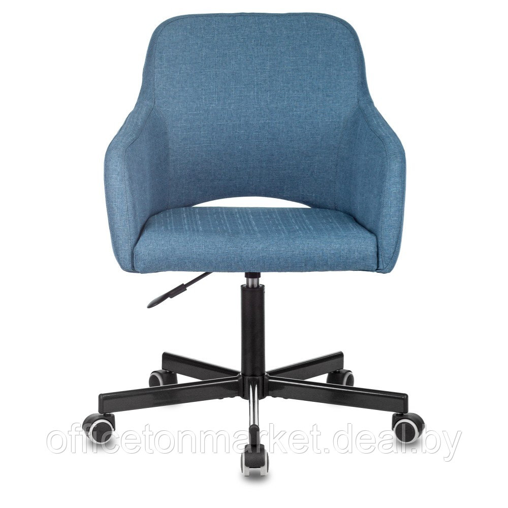 Кресло для персонала Бюрократ "CH-380M", металл, ткань, синий - фото 2 - id-p200567281