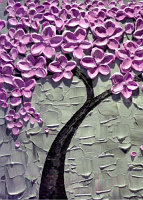 Фотообои листовые ФабрикаФресок Фиолетовое дерево / 162280