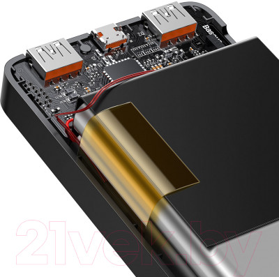 Портативное зарядное устройство Baseus Bipow 10000mAh с кабелем USB to Micro / PPBD050301 - фото 7 - id-p221195427