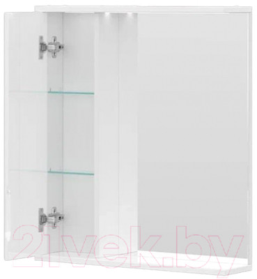 Шкаф с зеркалом для ванной Volna Joli 50 L - фото 2 - id-p221199798