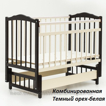 Кроватка-маятник для новорожденных "Bambini" Бамбини. Натуральный цвет. Доставка. - фото 10 - id-p31843528