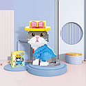 Конструктор 3D Серый кот в шляпке Balody 18407, 832 детали, фото 4