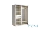 Шкаф-купе Стоун Декор 1.6м - Дуб Крафт белый (МК Стиль), фото 2