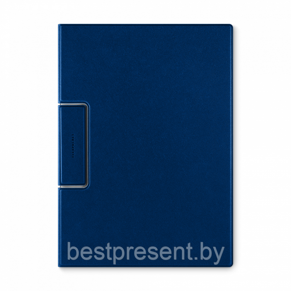 Папка-планшет с магнитным держателем, цвет темно-синий - фото 1 - id-p221225389