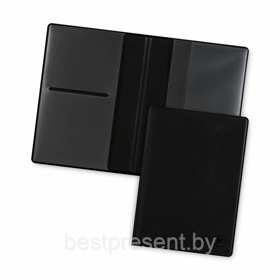 Обложка для паспорта с отделениями, цвет черный classic - фото 1 - id-p221225396