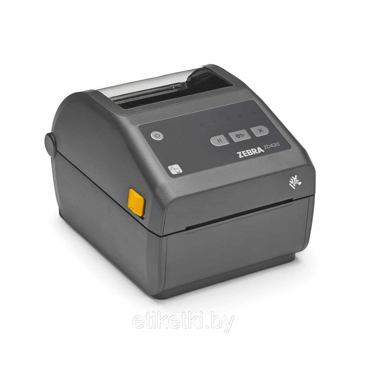 Принтер Термо Zebra ZD420d + ethernet + отделитель - фото 1 - id-p220811904