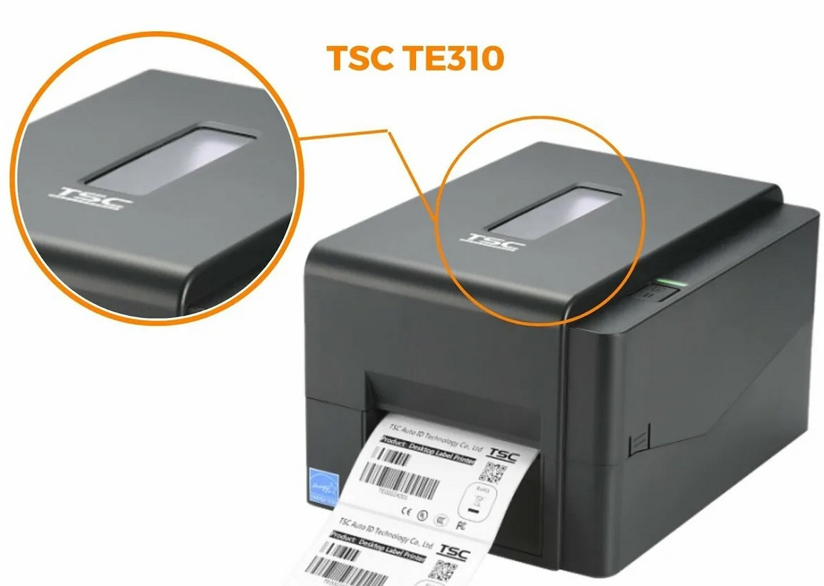 Принтер TSC TC310, 300 dpi, 4 ips, RS-232, USB 2.0, Ethernet, USB host