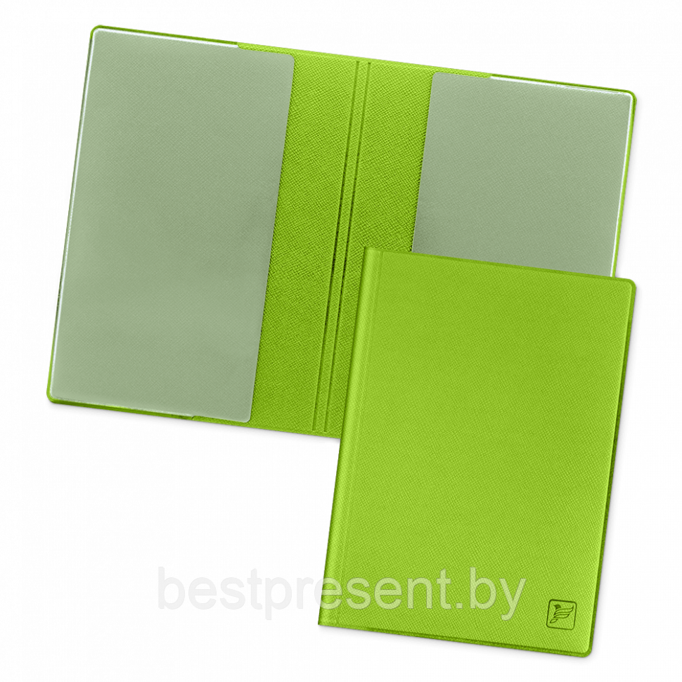 Обложка для паспорта - стандарт, цвет зеленый - фото 1 - id-p221226580