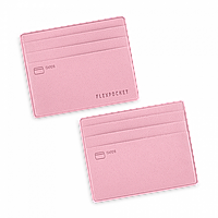 Картхолдер для денег и шести пластиковых карт, цвет розовый