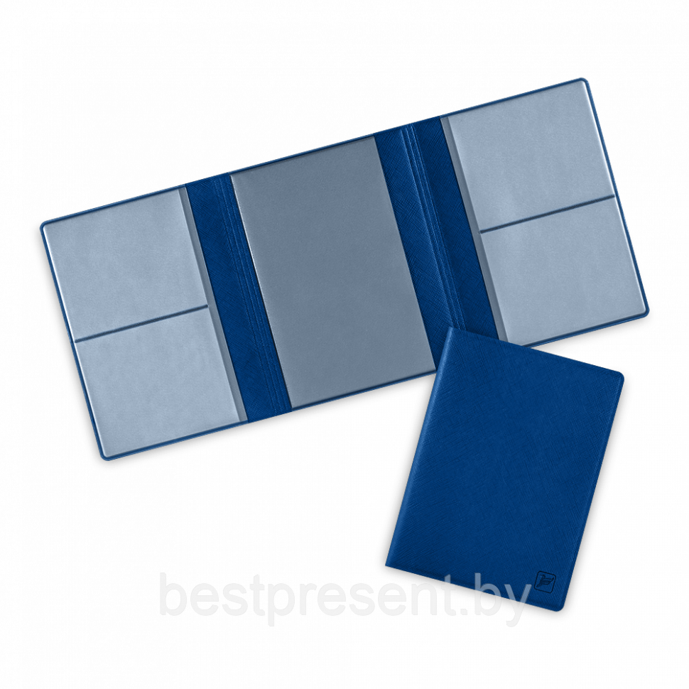Автодокументница портмоне, цвет темно-синий - фото 1 - id-p221225466