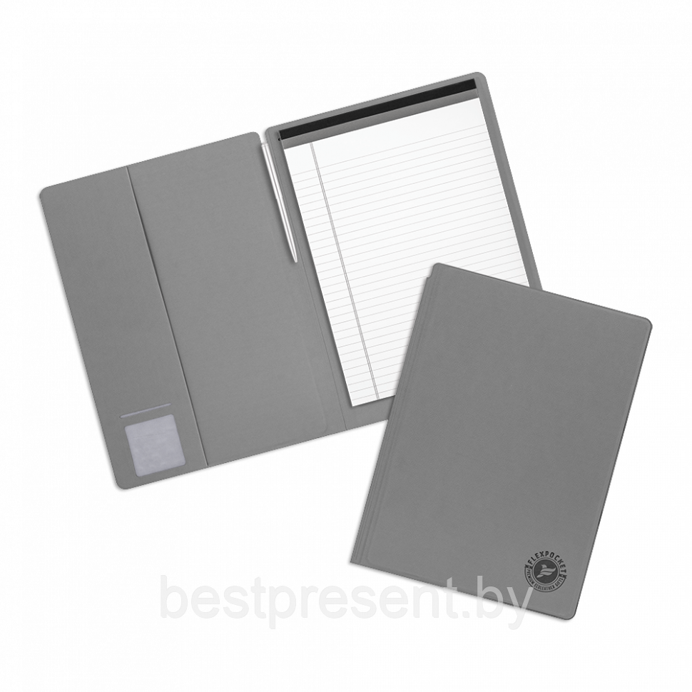 Блокнот-планшет А4 с обложкой, цвет светло-серый - фото 1 - id-p221226650