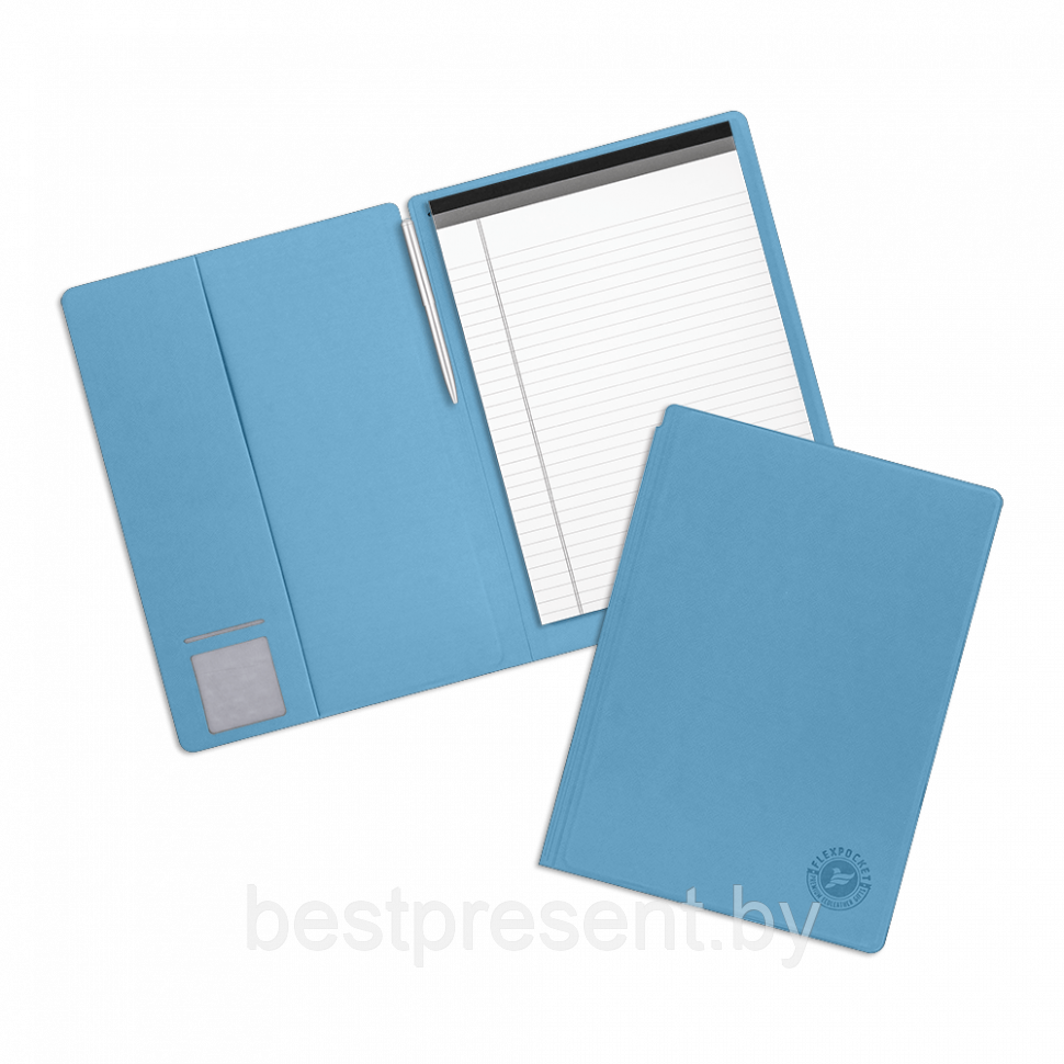 Блокнот-планшет А4 с обложкой, цвет голубой - фото 1 - id-p221226654