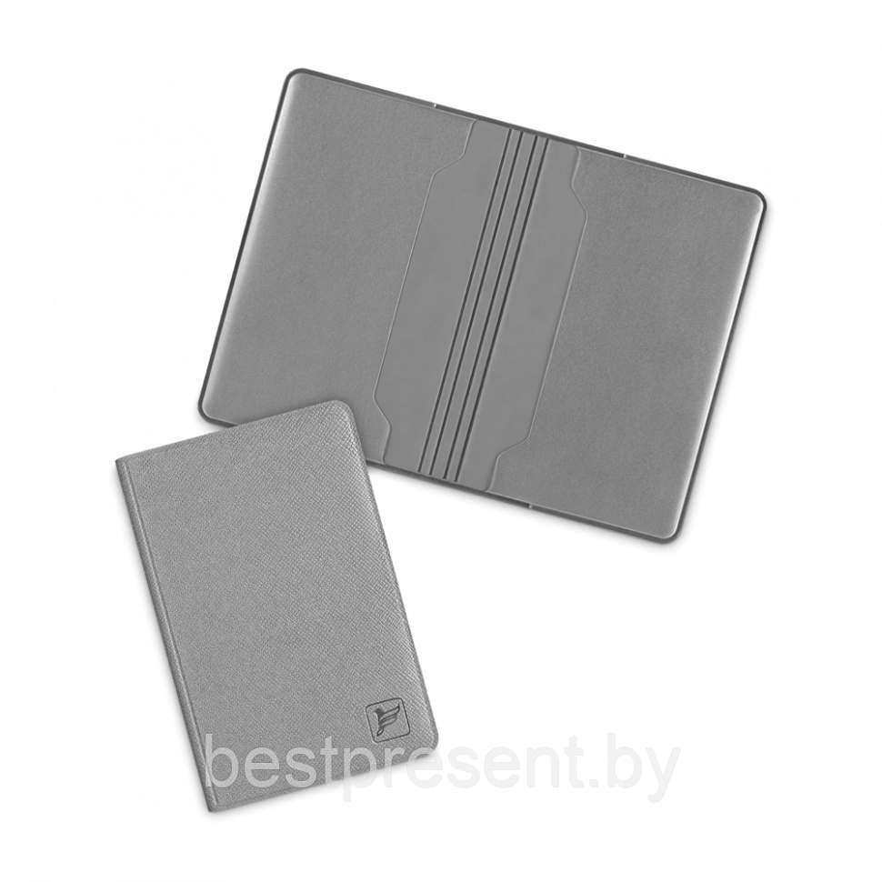Футляр для двух пластиковых карт, цвет светло-серый - фото 1 - id-p221225485