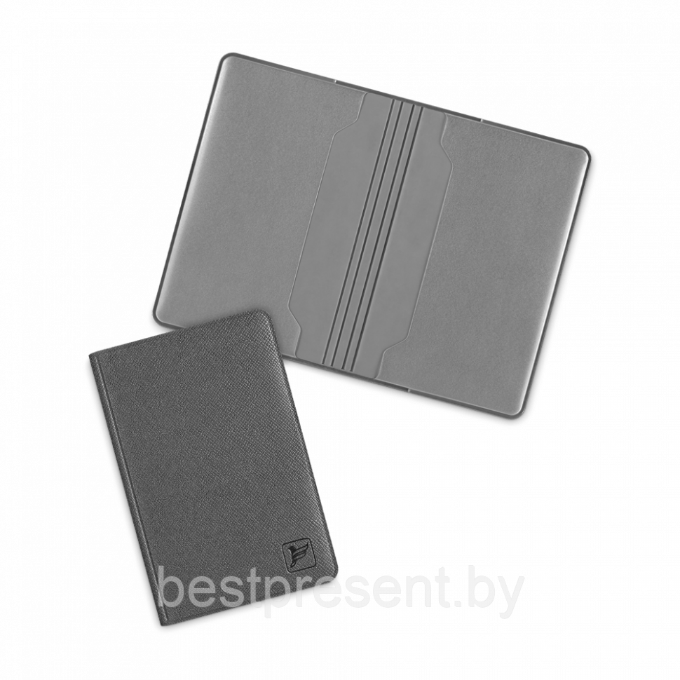 Футляр для двух пластиковых карт, цвет серый - фото 1 - id-p221225486